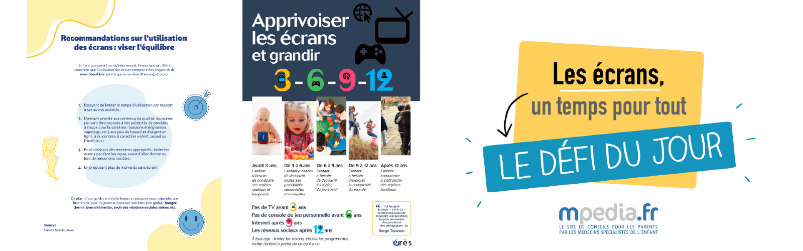 Visuels de quelques flyers que vous pouvez retrouver dans notre liste